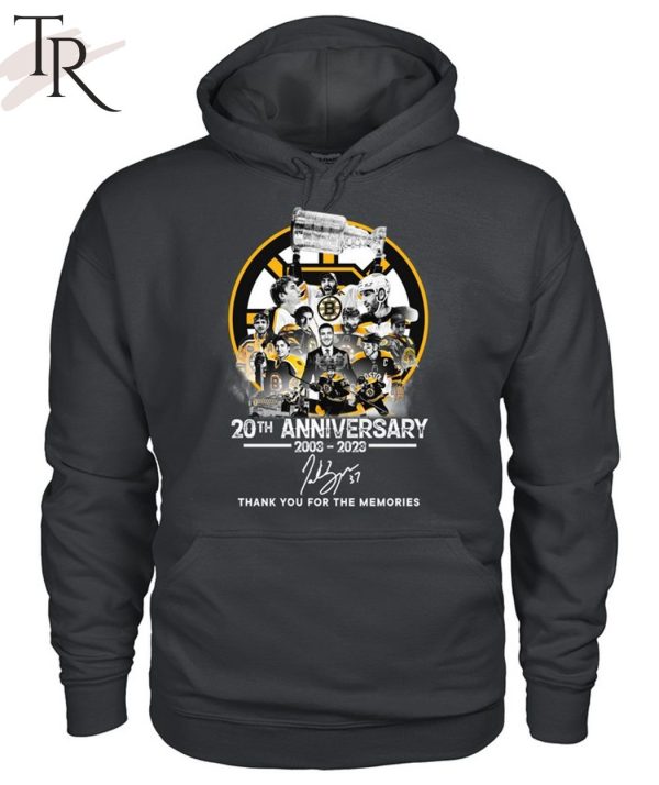 Boston Bruins 20th Anniversary 2003 – 2023 Thank You For The Memories T-Shirt