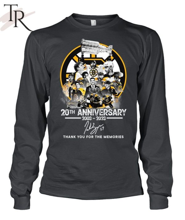 Boston Bruins 20th Anniversary 2003 – 2023 Thank You For The Memories T-Shirt