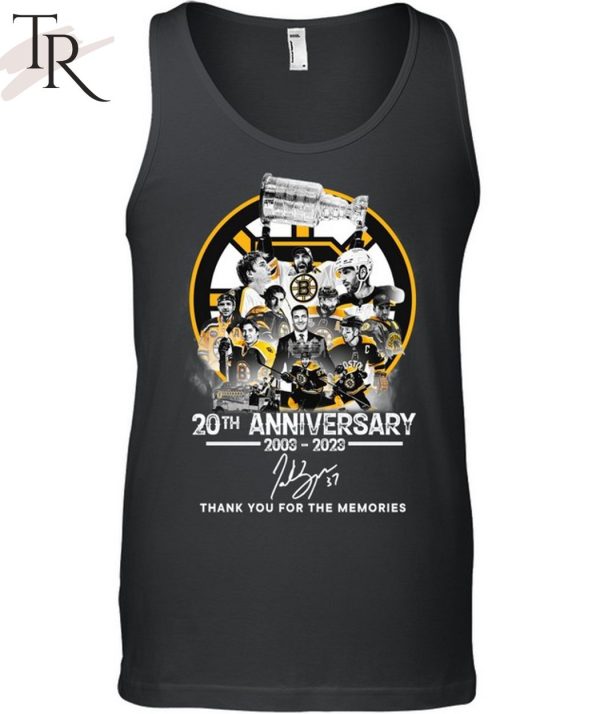 Boston Bruins 20th Anniversary 2003 – 2023 Thank You For The Memories T-Shirt