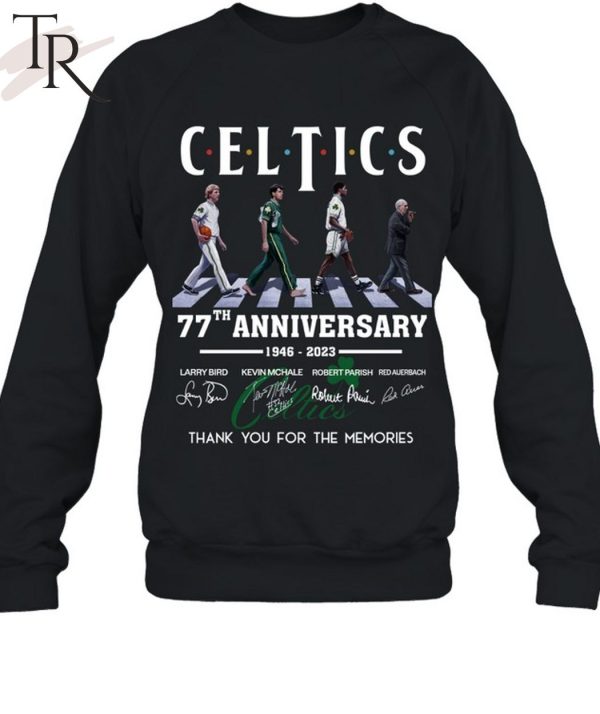 Celtics 77th Anniversary 1946 – 2023 Thank You For The Memories T-Shirt