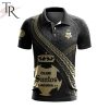 LIGA MX Club Puebla Special Black And Gold Design Polo Shirt