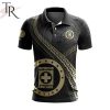 LIGA MX Club Tijuana Special Black And Gold Design Polo Shirt