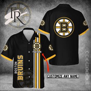 NHL Boston Bruins Custom Name 3D Hawaiian Shirt