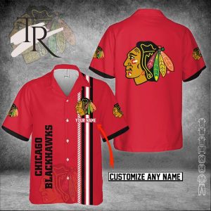 NHL Chicago Blackhawks Custom Name 3D Hawaiian Shirt
