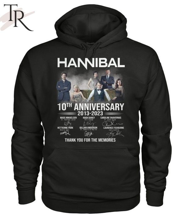 Hannibal 10th Anniversary 2013 – 2023 Thank You For The Memories T-Shirt