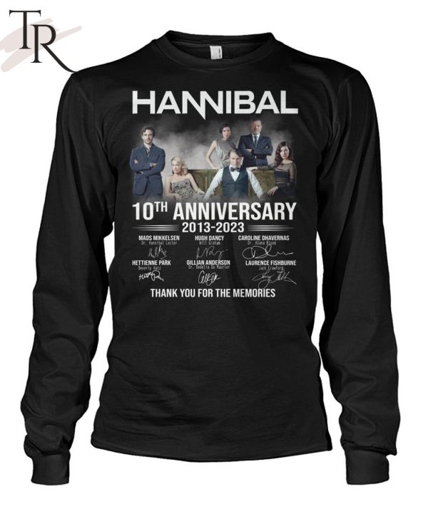 Hannibal 10th Anniversary 2013 – 2023 Thank You For The Memories T-Shirt