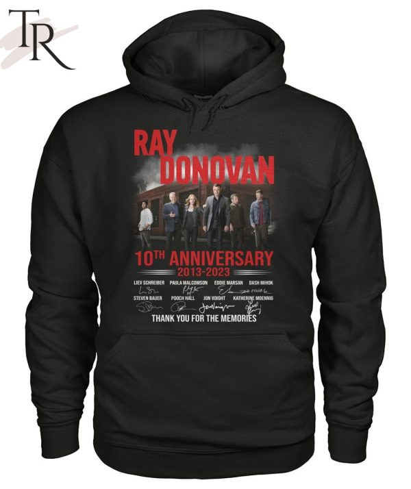 Ray Donovan 10th Anniversary 2013 – 2023 Thank You For The Memories T-Shirt