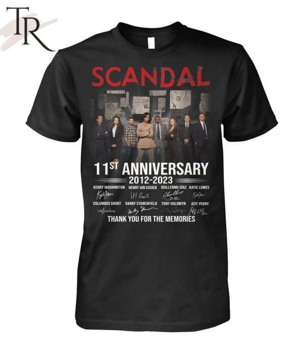 Scandal 11st Anniversary 2012 -2023 Thank You For The Memories T-Shirt