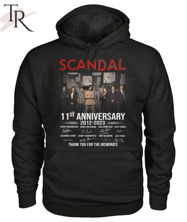 Scandal 11st Anniversary 2012 -2023 Thank You For The Memories T-Shirt