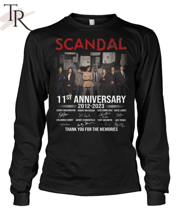 Scandal 11st Anniversary 2012 -2023 Thank You For The Memories T-Shirt