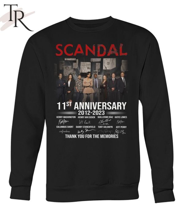 Scandal 11st Anniversary 2012 -2023 Thank You For The Memories T-Shirt