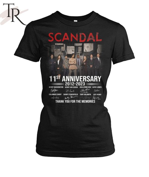 Scandal 11st Anniversary 2012 -2023 Thank You For The Memories T-Shirt