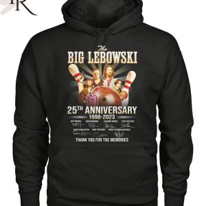 The Big Lebowski 25th Anniversary 1998 – 2023 Thank You For The Memories T-Shirt