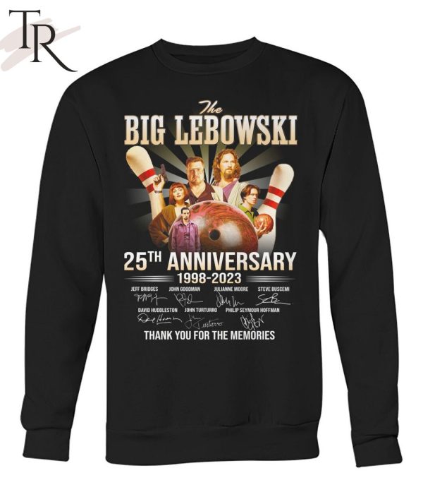 The Big Lebowski 25th Anniversary 1998 – 2023 Thank You For The Memories T-Shirt