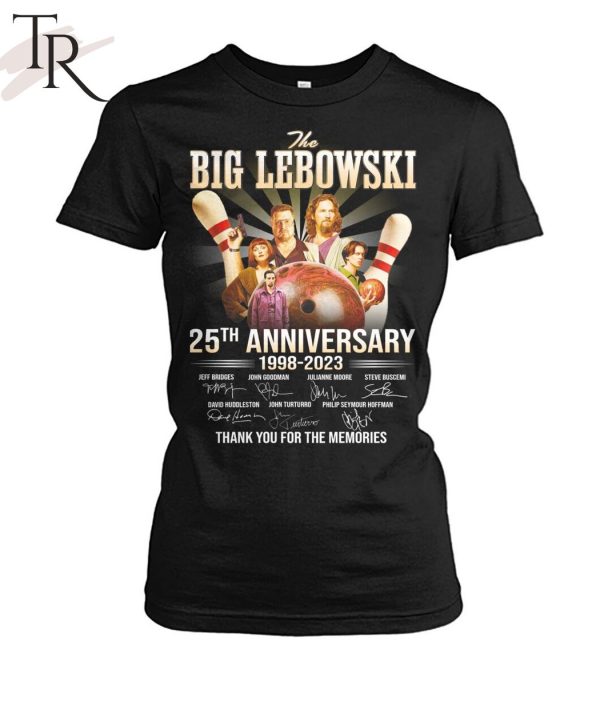 The Big Lebowski 25th Anniversary 1998 – 2023 Thank You For The Memories T-Shirt