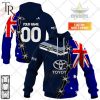 Personalized NRL Canberra Raiders Home Jersey Mix Flag Hoodie