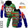 Personalized NRL Parramatta Eels Home Jersey Mix Flag Hoodie