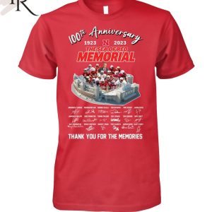 100th Anniversary 1923 – 2023 The Sea Of Red Memorial Thank You For The Memories T-Shirt