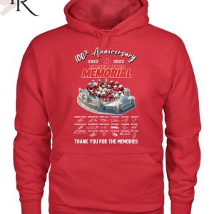 100th Anniversary 1923 – 2023 The Sea Of Red Memorial Thank You For The Memories T-Shirt