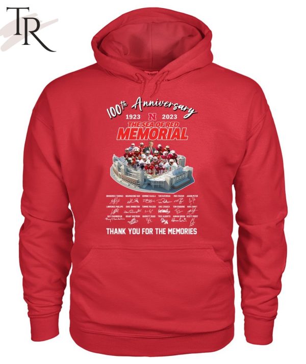 100th Anniversary 1923 – 2023 The Sea Of Red Memorial Thank You For The Memories T-Shirt