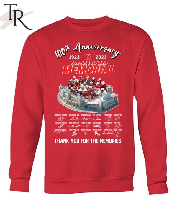 100th Anniversary 1923 – 2023 The Sea Of Red Memorial Thank You For The Memories T-Shirt