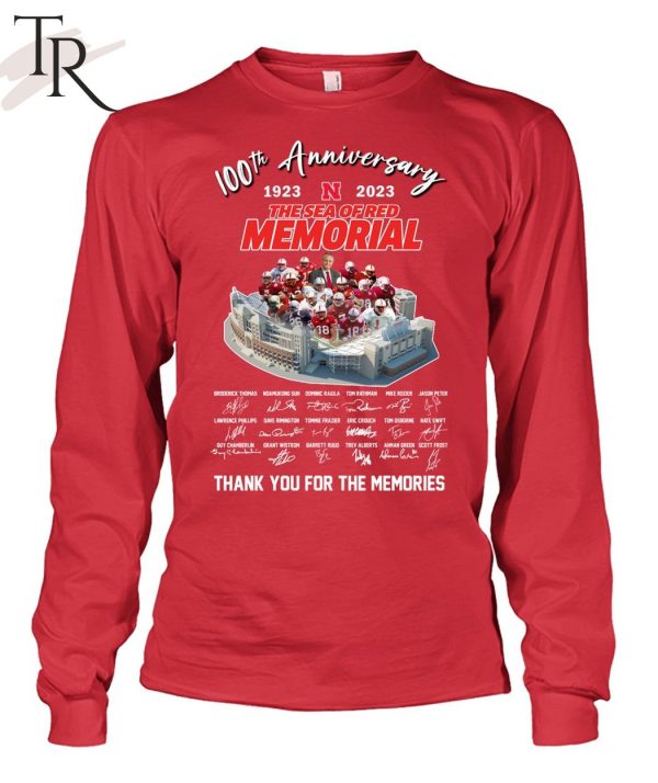 100th Anniversary 1923 – 2023 The Sea Of Red Memorial Thank You For The Memories T-Shirt