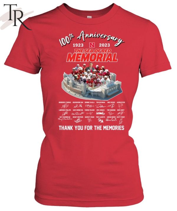 100th Anniversary 1923 – 2023 The Sea Of Red Memorial Thank You For The Memories T-Shirt