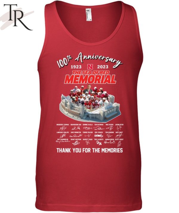 100th Anniversary 1923 – 2023 The Sea Of Red Memorial Thank You For The Memories T-Shirt