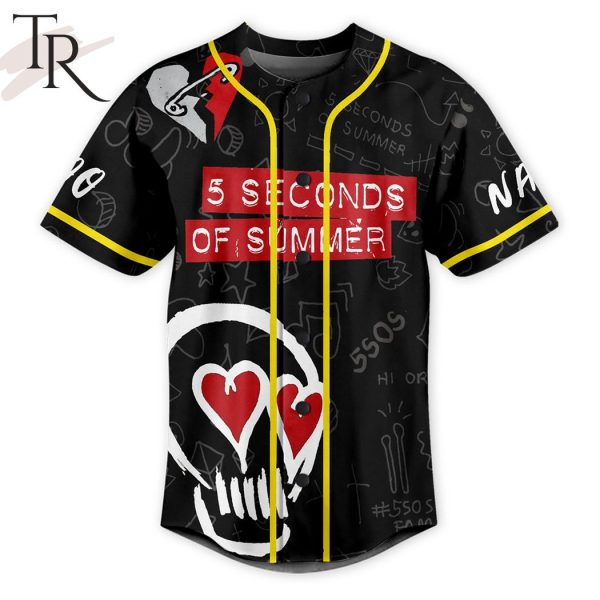 5 Seconds Of Summer I’m Just A Dead Man Custom Baseball Jersey