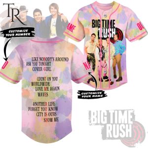 Big Time Rush Custom Baseball Jersey