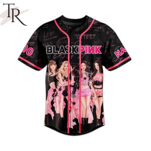 Black Pink In My Area Custom Baseball Jersey