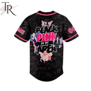 Black Pink In My Area Custom Baseball Jersey