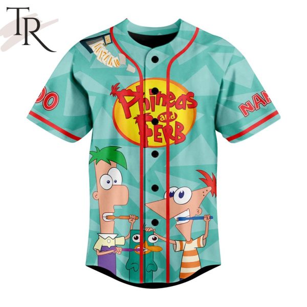 Phineas And Ferb Custom Baseball Jersey