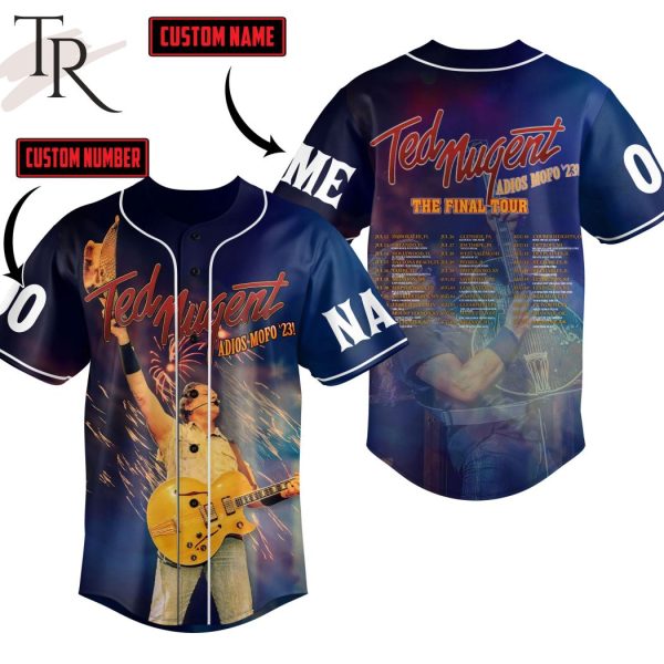 Ted Nugent Announces His Final Tour – ‘Adios, Mofo’ Custom Baseball Jersey