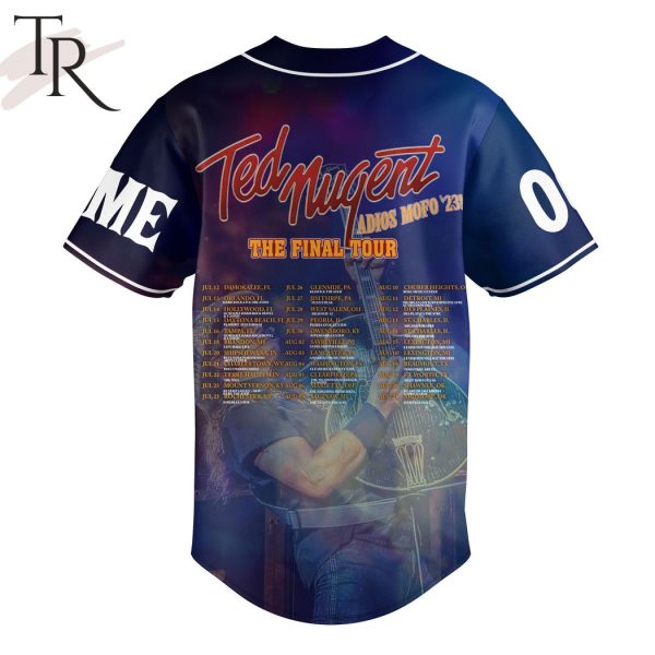 Ted Nugent Announces His Final Tour – ‘Adios, Mofo’ Custom Baseball Jersey