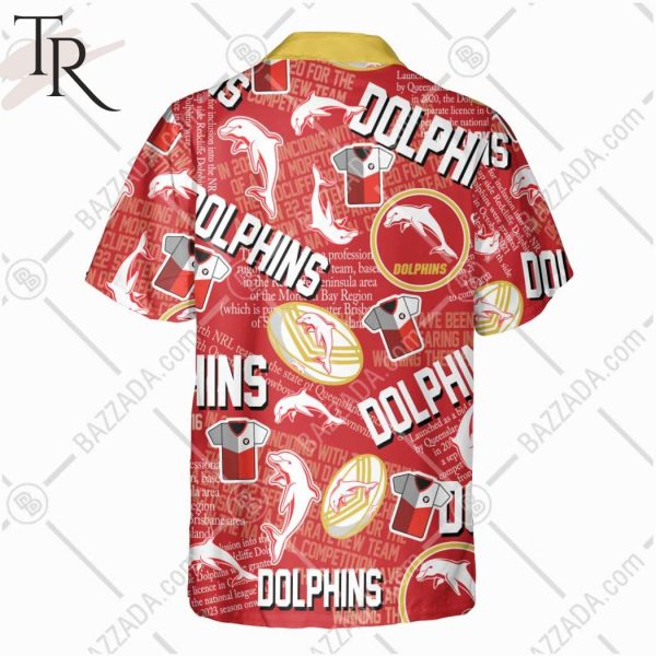 NRL Dolphins Classic Hawaiian Shirt