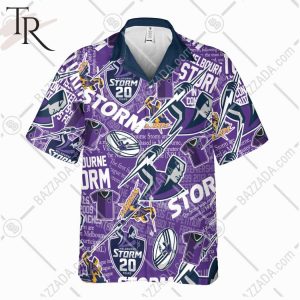 NRL Melbourne Storm Classic Hawaiian Shirt