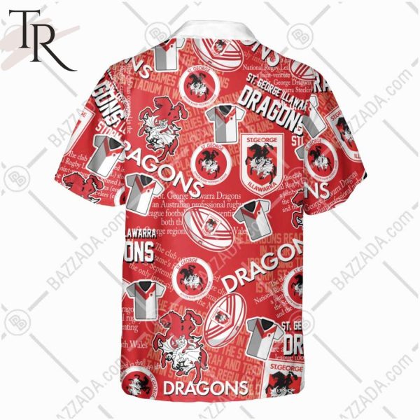 NRL St. George Illawarra Dragons Classic Hawaiian Shirt