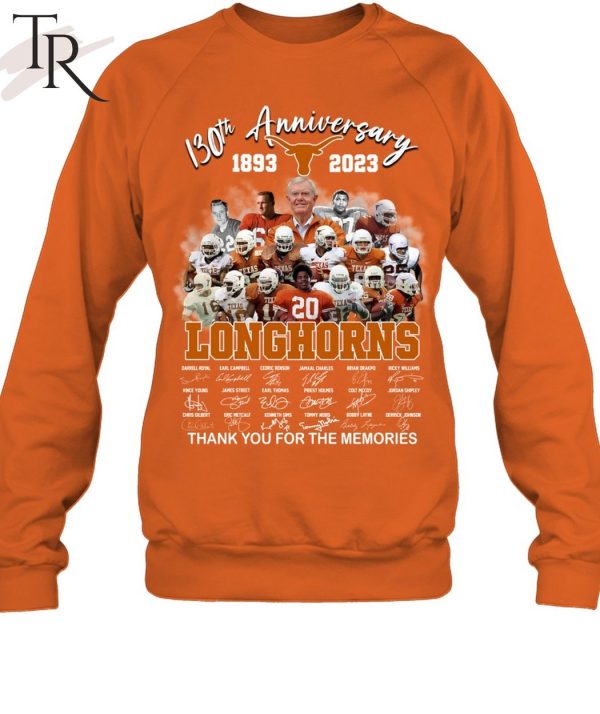 130th Anniversary 1893 – 2023 Longhorns Thank You For The Memories T-Shirt