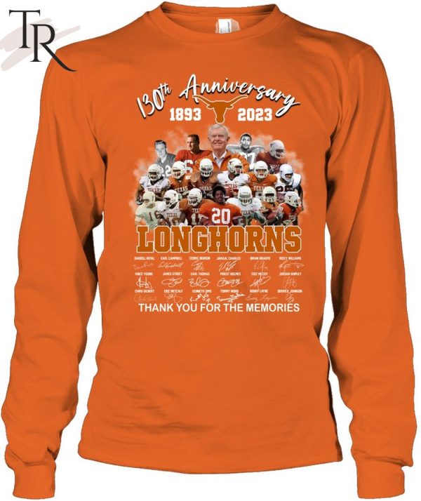 130th Anniversary 1893 – 2023 Longhorns Thank You For The Memories T-Shirt