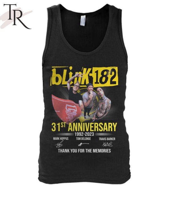 Blink-182 31st Anniversary 1992 – 2023 Thank You For The Memories T-Shirt