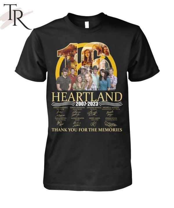 Heartland 16 Years 2007 – 2023 Thank You For The Memories T-Shirt