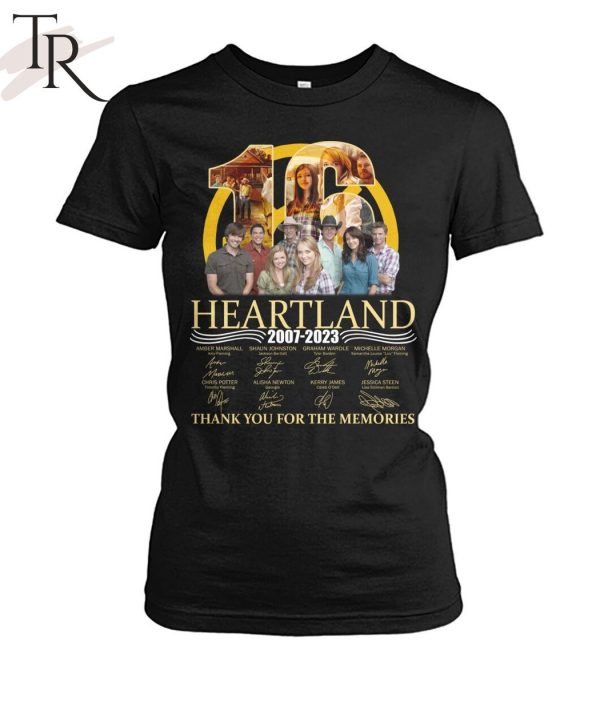 Heartland 16 Years 2007 – 2023 Thank You For The Memories T-Shirt