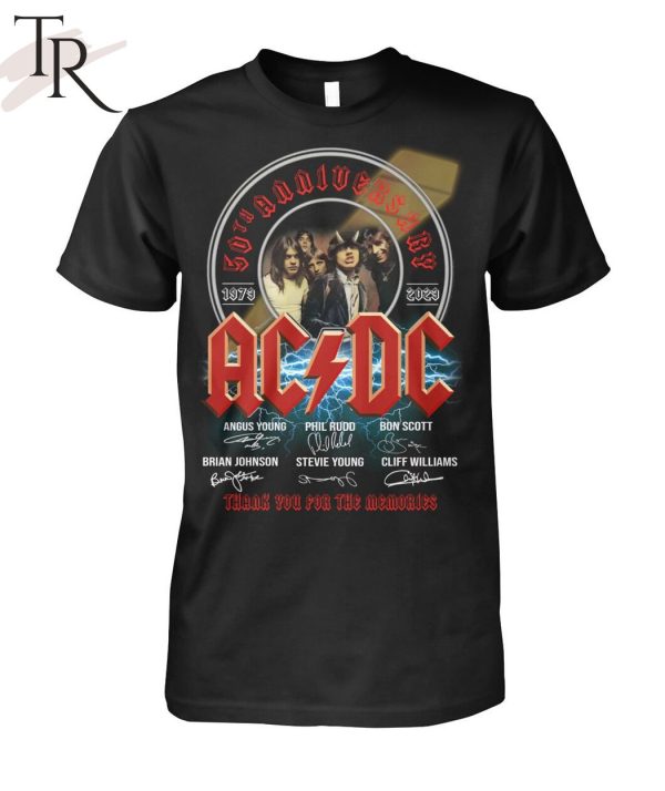 NEW DESIGN] 30th Anniversary 1973 – 2023 ACDC Thank You For The Memories T-Shirt