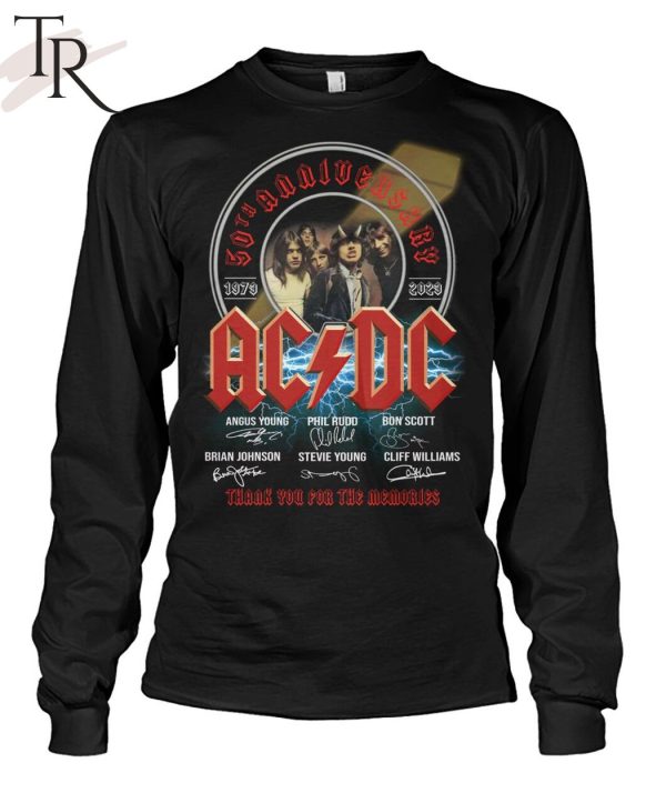 NEW DESIGN] 30th Anniversary 1973 – 2023 ACDC Thank You For The Memories T-Shirt