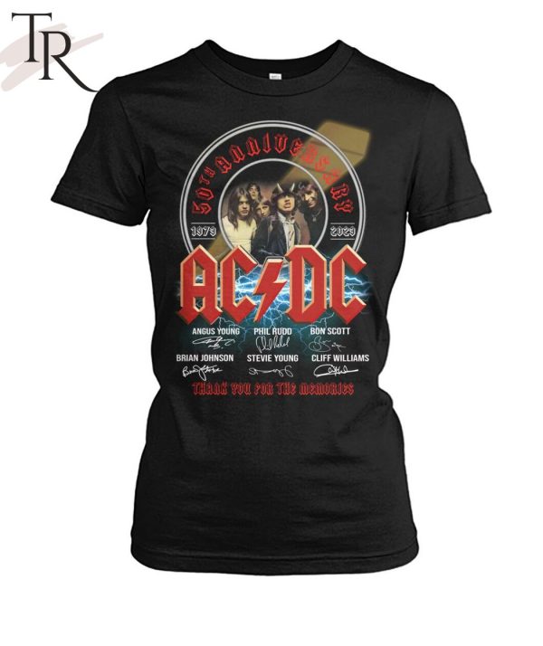 NEW DESIGN] 30th Anniversary 1973 – 2023 ACDC Thank You For The Memories T-Shirt