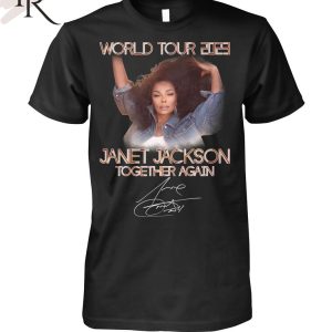 World Tour 2023 Janet Jackson Together Again Signature T-Shirt