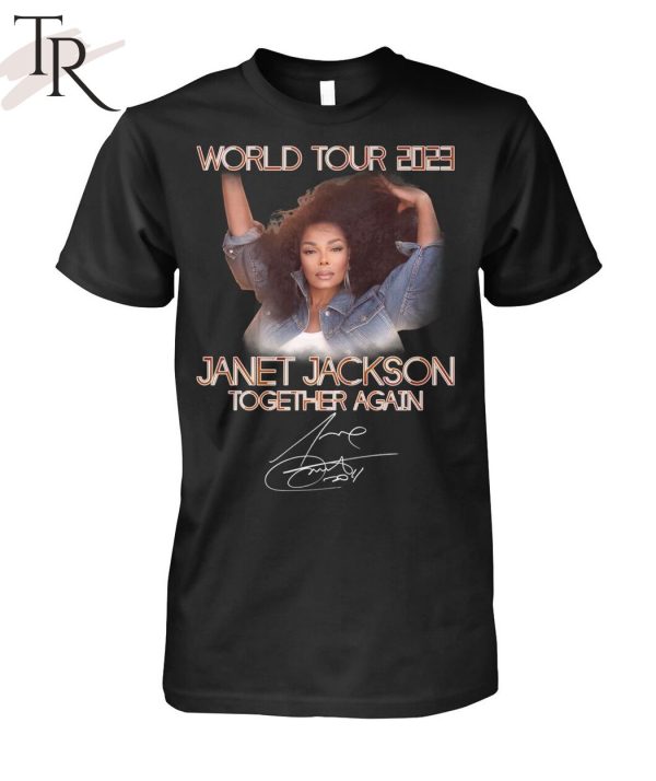 World Tour 2023 Janet Jackson Together Again Signature T-Shirt