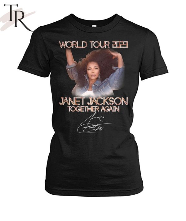 World Tour 2023 Janet Jackson Together Again Signature T-Shirt