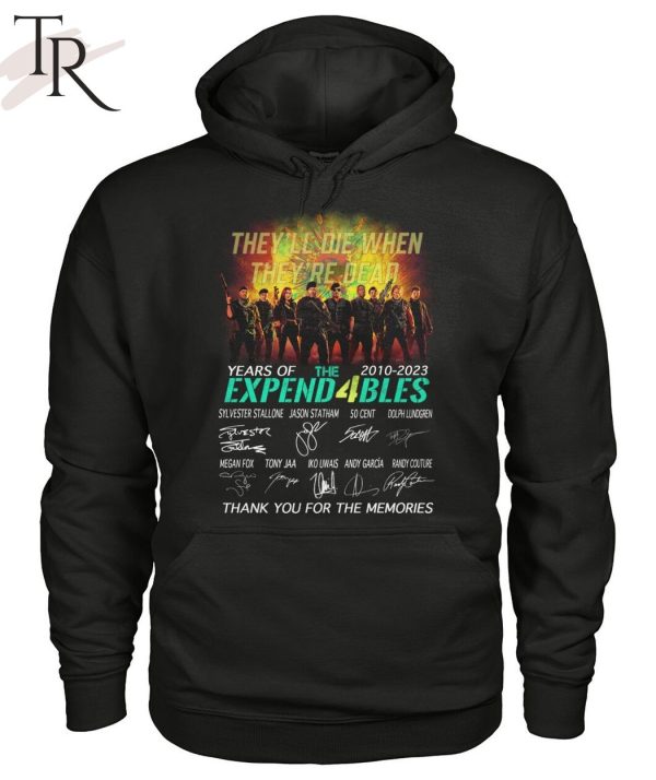 13 Years Of 2010 – 2023 Expend4bles Thank You For The Memories T-Shirt